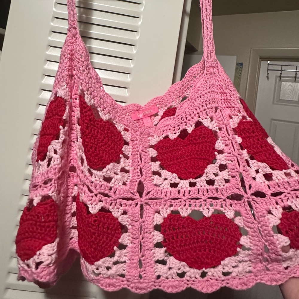 Dolls Kill sugar thrills 3X crocheted crop tank new without tag